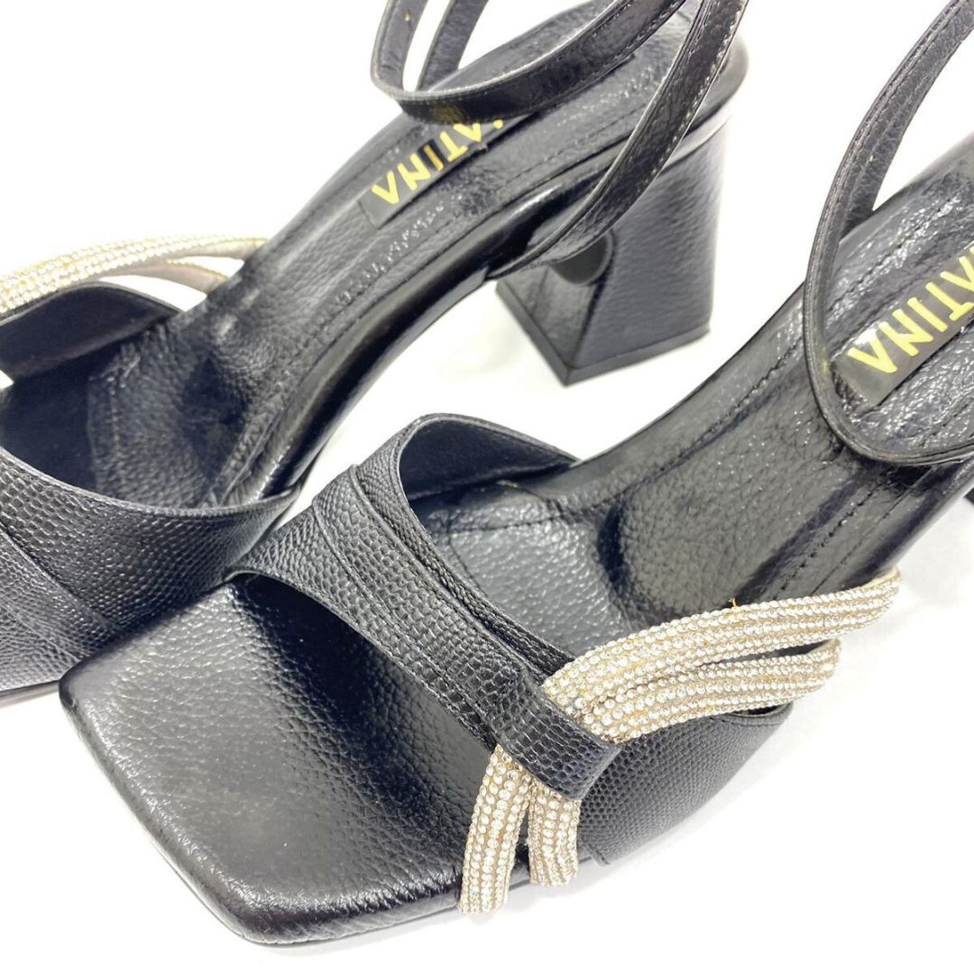 TACÒN - VITALIAN - 5.5 - CUERO NEGRO - CALZADO CACHATINA