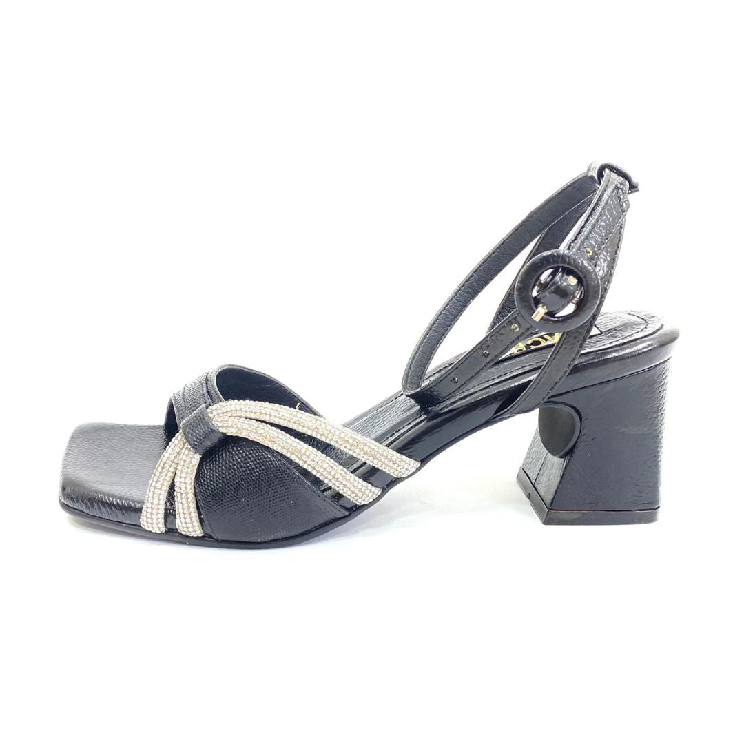 TACÒN - VITALIAN - 5.5 - CUERO NEGRO - CALZADO CACHATINA