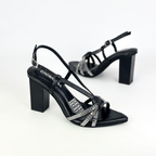 XINZHU - CALZADO CACHATINA - ESTILETO MUJER - CUERO NEGRO - TACON 7.5