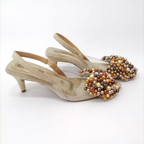 XIULAN 2 - CALZADO CACHATINA - ESTILETO MUJER - YUTE X ACETATO - TACON 5.5 (7.5 CM)