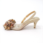 XIULAN 2 - CALZADO CACHATINA - ESTILETO MUJER - YUTE X ACETATO - TACON 5.5 (7.5 CM)