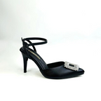 ZHEN - CALZADO CACHATINA - ESTILETO MUJER - CUERO NEGRO - TACON 7.5 (10 CM)