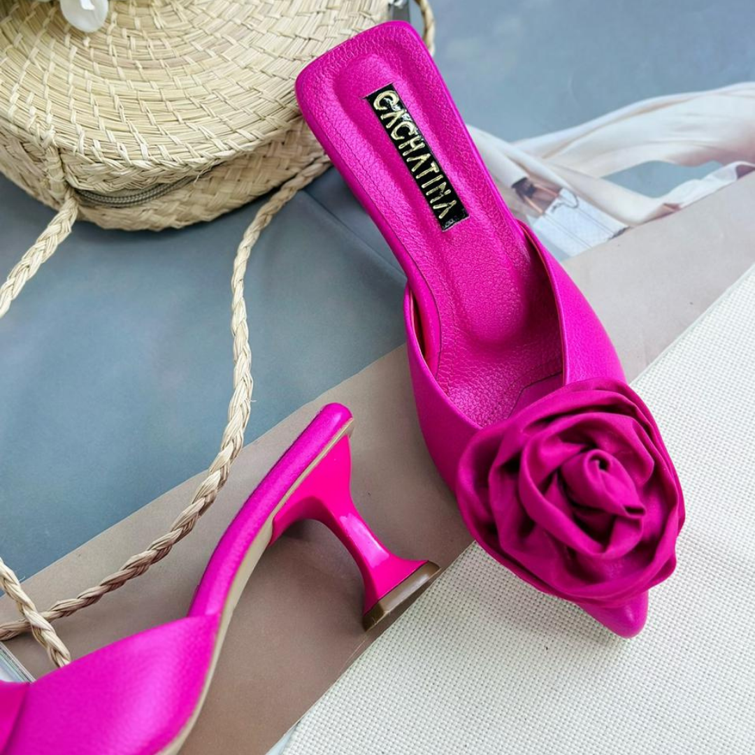 ZOMY - CALZADO CACHATINA - ESTILETO MUJER - CUERO FUCSIA - TACON 5.5 (8 CM)