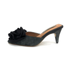 TACÒN - ZOREY - 5.5 - CUERO GAMUZA NEGRO - CALZADO CACHATINA