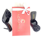ZORELAY - CALZADO CACHATINA - ESTILETO MUJER - CUERO NEGRO - TACON 7.5 (10 CM)