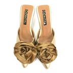 ZOREY STORE - CALZADO CACHATINA - ESTILETO MUJER - CUERO DORADO - TACON 5.5 (8 CM)