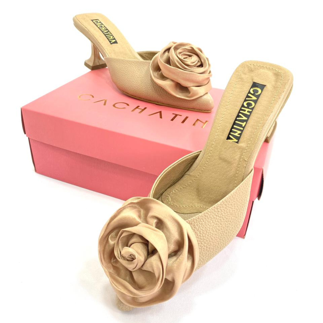 ZOMY - CALZADO CACHATINA - ESTILETO MUJER - CUERO CAPUCHINO - TACON 5.5 (8 CM)