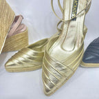 PLATAFORMA - TIZIPER - 5.5 - CUERO DORADO - CALZADO CACHATINA
