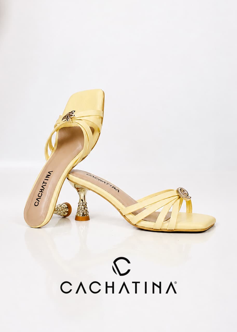 TACON GALANTYS - BAMBIE AMARILLO PASTEL - ALTURA 5.5