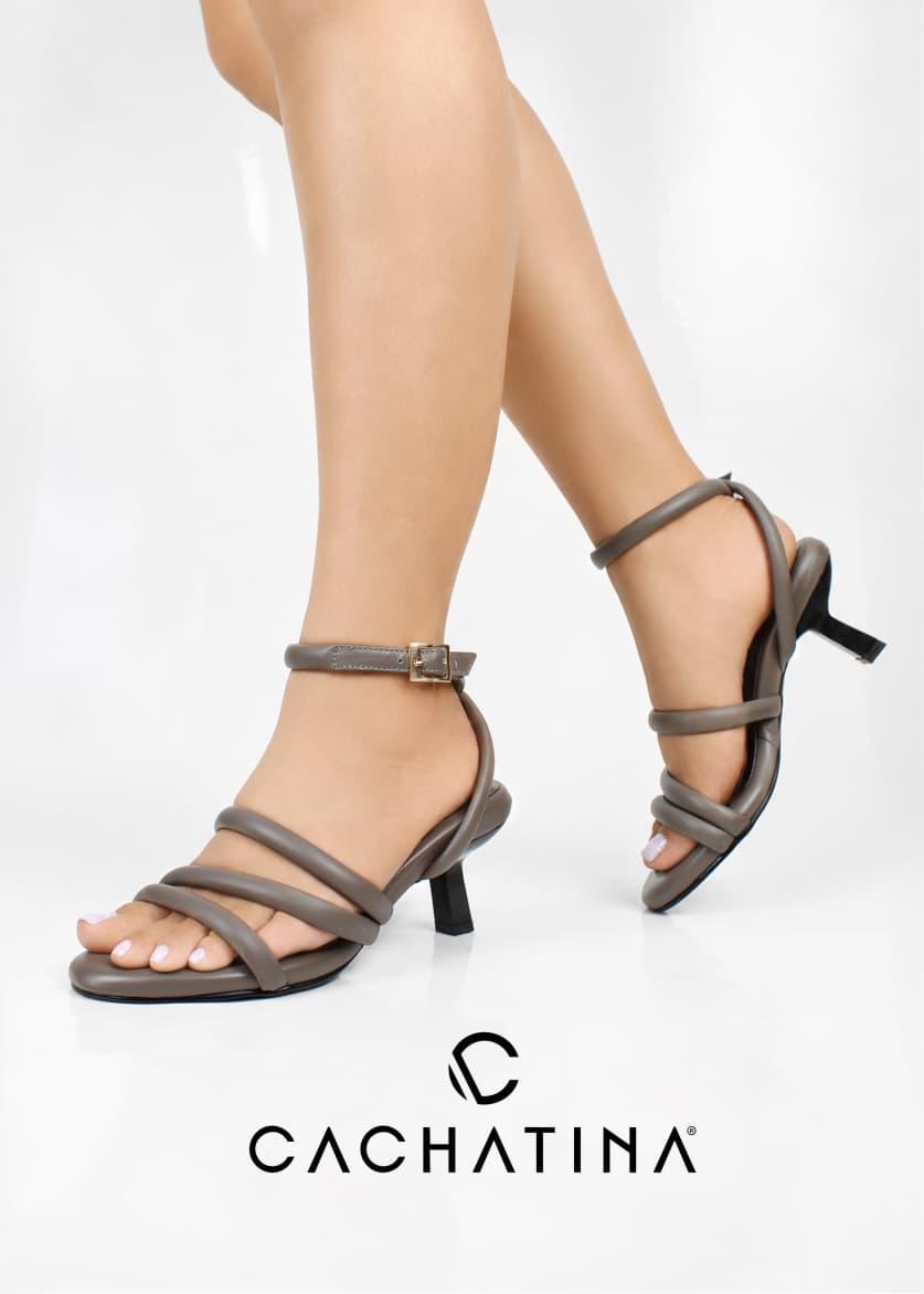 TACON LILI - CONFECCION TAUPE CHIP - ALTURA 5.5