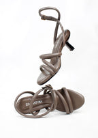 TACON LILI - CONFECCION TAUPE CHIP - ALTURA 5.5