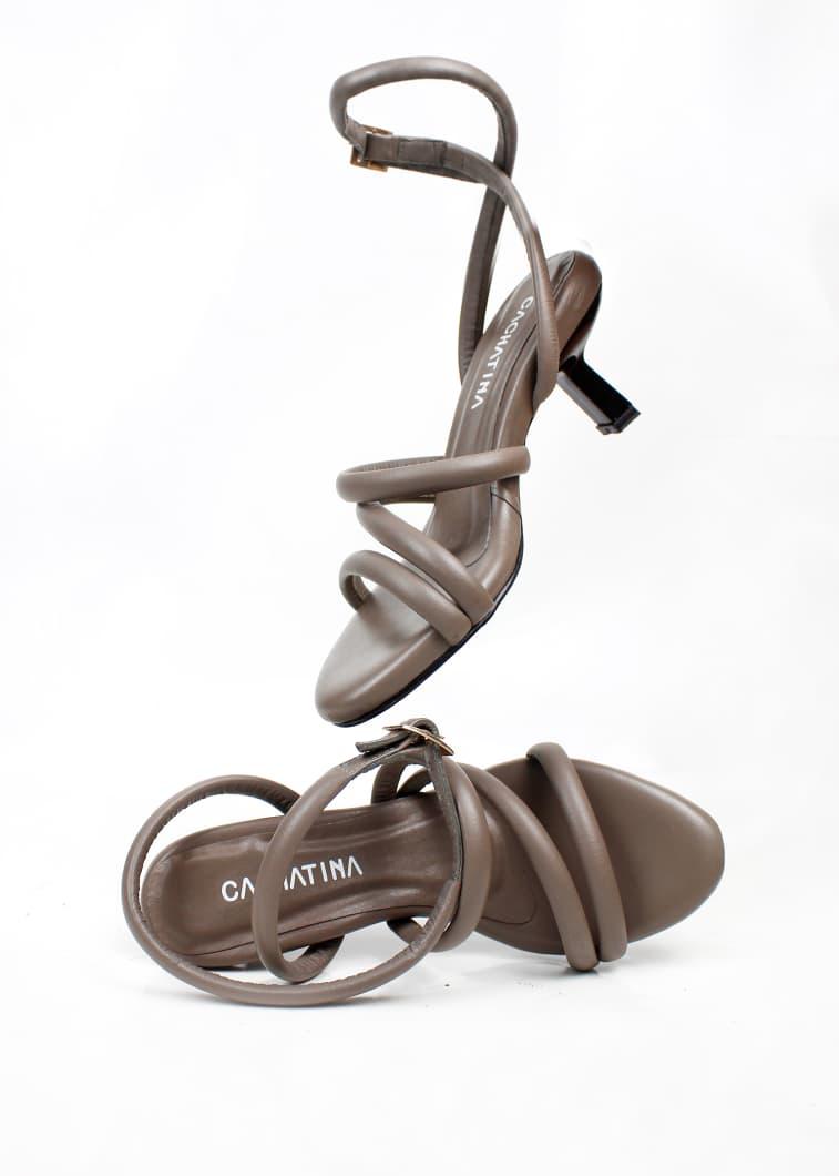 TACON LILI - CONFECCION TAUPE CHIP - ALTURA 5.5