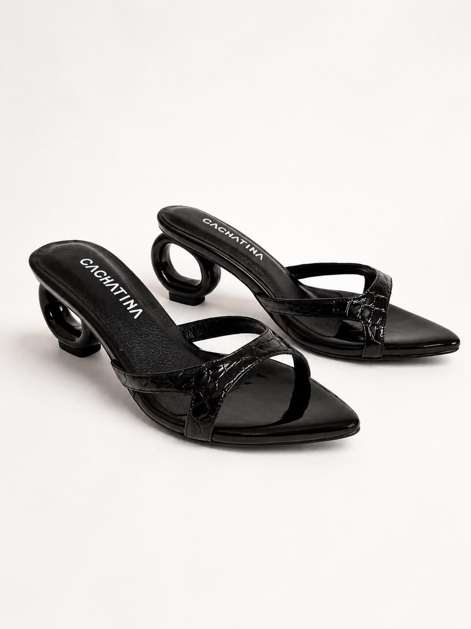 TACON MODENA - CAM STEEL BLACK X CHAROL NEGRO - ALTURA 5.5
