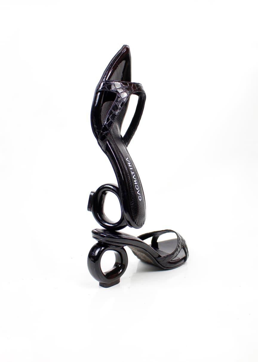 TACON MODENA - CAM STEEL BLACK X CHAROL NEGRO - ALTURA 5.5