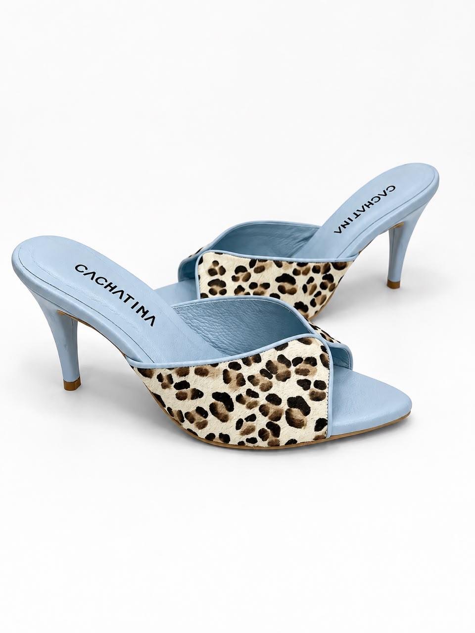 TACON SORRENTO - AZUL NUBE X PRINT - ALTURA 7.5
