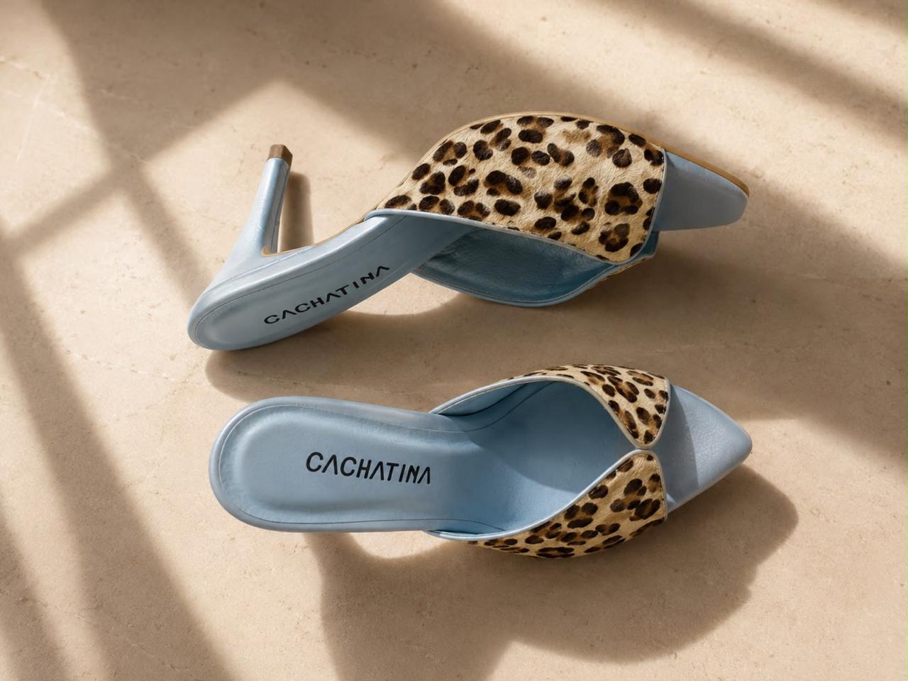 TACON SORRENTO - AZUL NUBE X PRINT - ALTURA 7.5