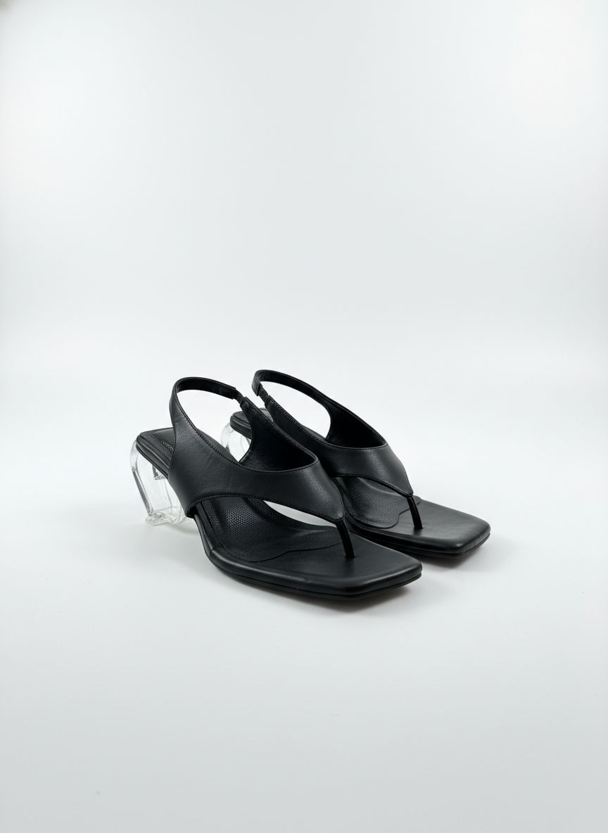 TACON ZAFIRO - BAMBIE NEGRO - ALTURA 5.5 (9 CM) - CALZADO CACHATINA