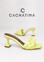 TACON AITHA - VERDE LIMON - ALTURA 5.5 (7,5 CM) - CALZADO CACHATINA