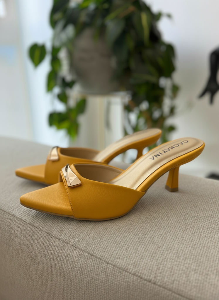 TACON BUSAN STORE - BAMBIE AMBER- ALTURA 5.5 (7,5 CM) - CALZADO CACHATINA