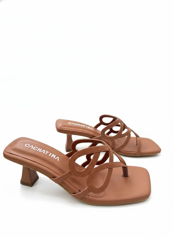 TACON CAROLA - PRIMAVERA CINNAMON- ALTURA 5.5 (7 CM) - CALZADO CACHATINA
