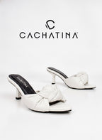 TACON DELICATA- CONFECCION BLANCO - ALTURA 5.5 (7,5 CM) - CALZADO CACHATINA
