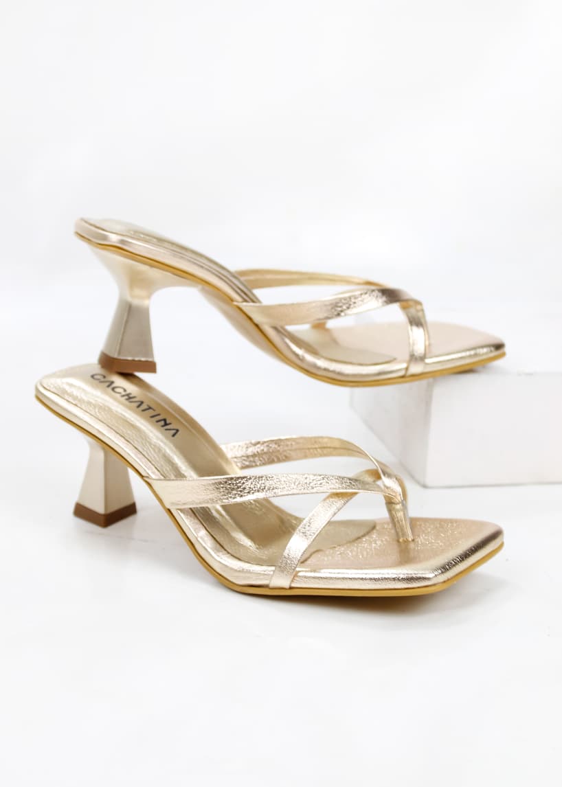 TACON TOKIO STORE - FEDERICA DORADO - ALTURA 5.5 (7 CM) - CALZADO CACHATINA