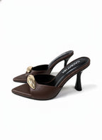 TACON TURIN - BAMBIE CHOCOLATE AVELLANA - ALTURA 7.5 (10 CM) - CALZADO CACHATINA