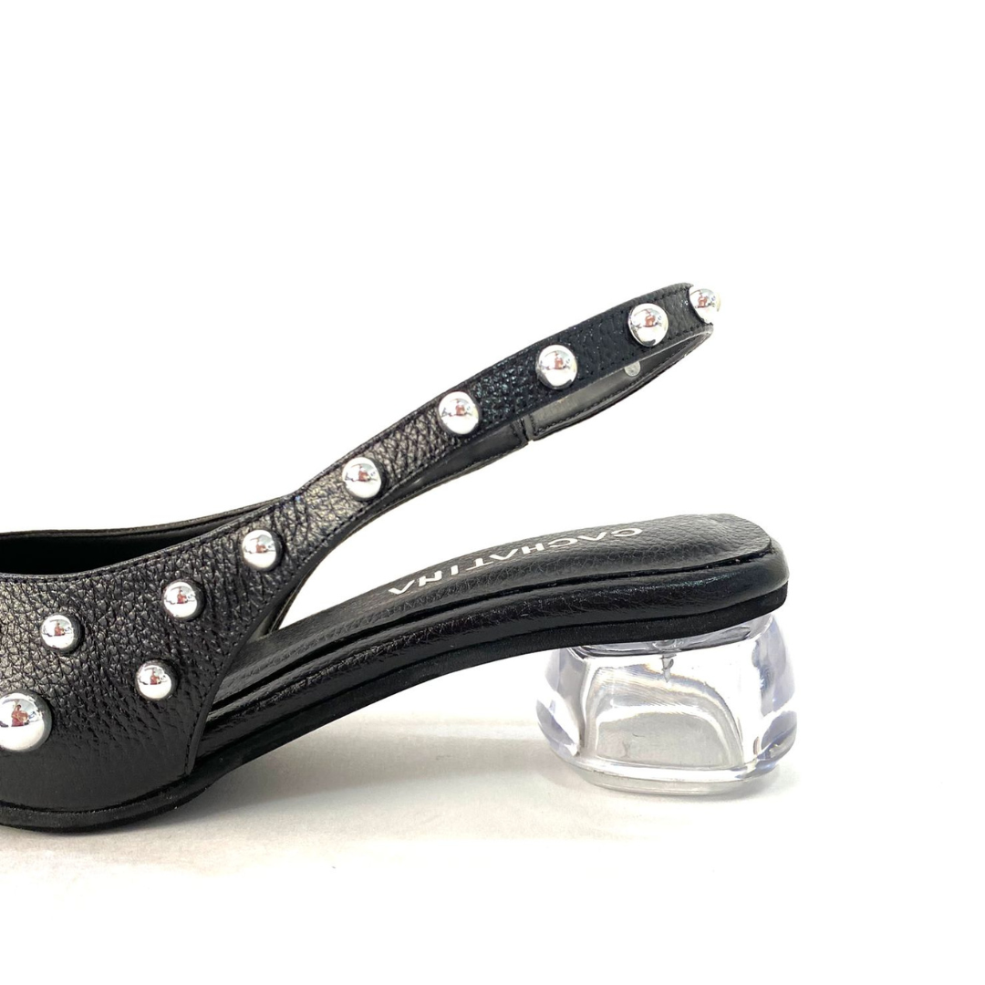 CAMIL - CALZADO CACHATINA - ESTILETO MUJER - CUERO  NEGRO - TACON 3.5 (5 CM)