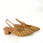CLARISA - CALZADO CACHATINA - ESTILETO MUJER - CUERO RUBOR - TACON 3.5 (5 CM)