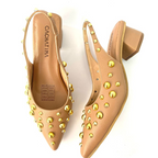 CLARISA - CALZADO CACHATINA - ESTILETO MUJER - CUERO RUBOR - TACON 3.5 (5 CM)