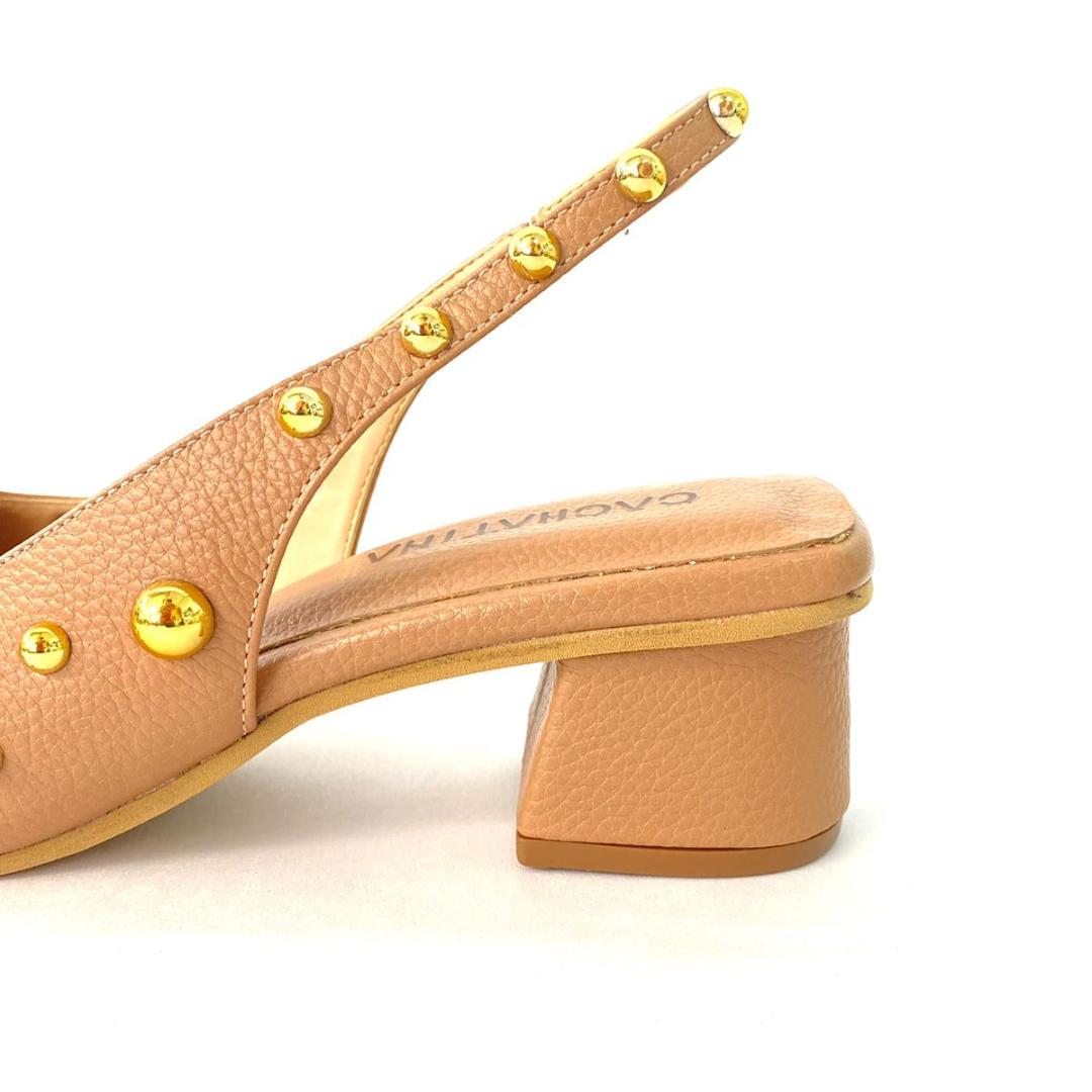 CLARISA - CALZADO CACHATINA - ESTILETO MUJER - CUERO RUBOR - TACON 3.5 (5 CM)