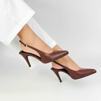BIRGIT - CALZADO CACHATINA - ESTIELTO MUJER - BAMBI CHOCOLATE AVELLANA - TACON 7.5 (10 CM) 