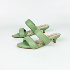 JULES - CALZADO CACHATINA - ESTILETO MUJER - CUERO CONFECCION VERDE ALOE - TACON 3.5 (5 CM)