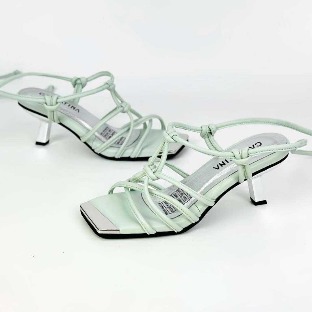 RENATHA - CALZADO CACHATINA - ESTILETO MUJER - CUERO CONFECCION MENTA - TACON 5.5 (7 CM) 