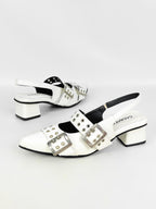 YUNARY - CALZADO CACHATINA - ESTILETO MUJER - CUERO CHAROL TALCO X NEGRO - TACON 3.5 (5.5 CM)