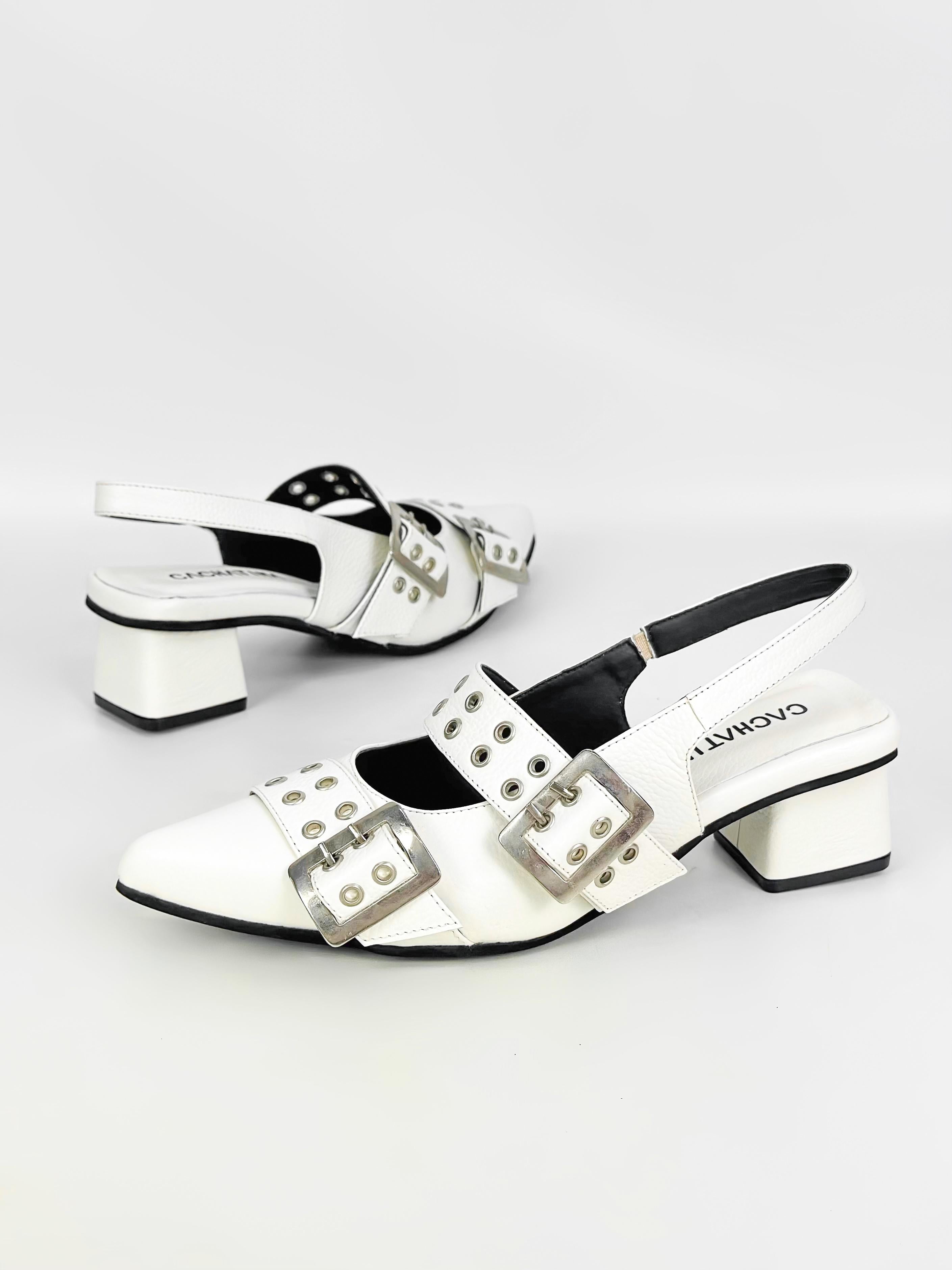 YUNARY - CALZADO CACHATINA - ESTILETO MUJER - CUERO CHAROL TALCO X NEGRO - TACON 3.5 (5.5 CM)