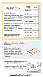 GUIA DE TALLAS CACHATINA