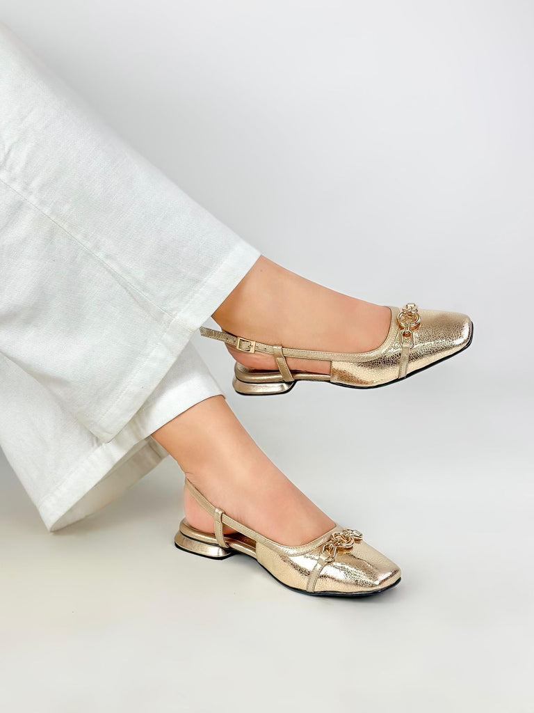 STAR - FOLIA ORQUIDEA ORO - BALETA-CALZADO CACHATINA