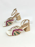 HANAH- ALEXA TALCO-CEREZA-TAUPE-VERDE - TACON 5.5 - TACON  - CALZADO CACHATINA