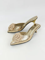 VICO- FOLIA CROQUE ORO -TACON 3.5 - ESTILETO MUJER - CALZADO CACHATINA