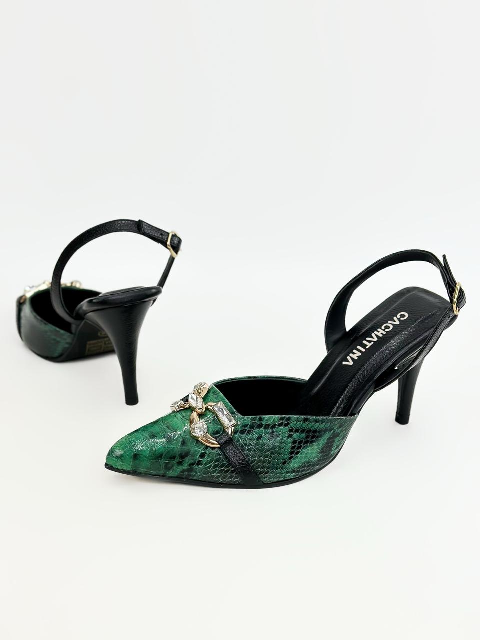 ESTILETO ZAHARA STORE - FOLIA CASCABEL VERDE