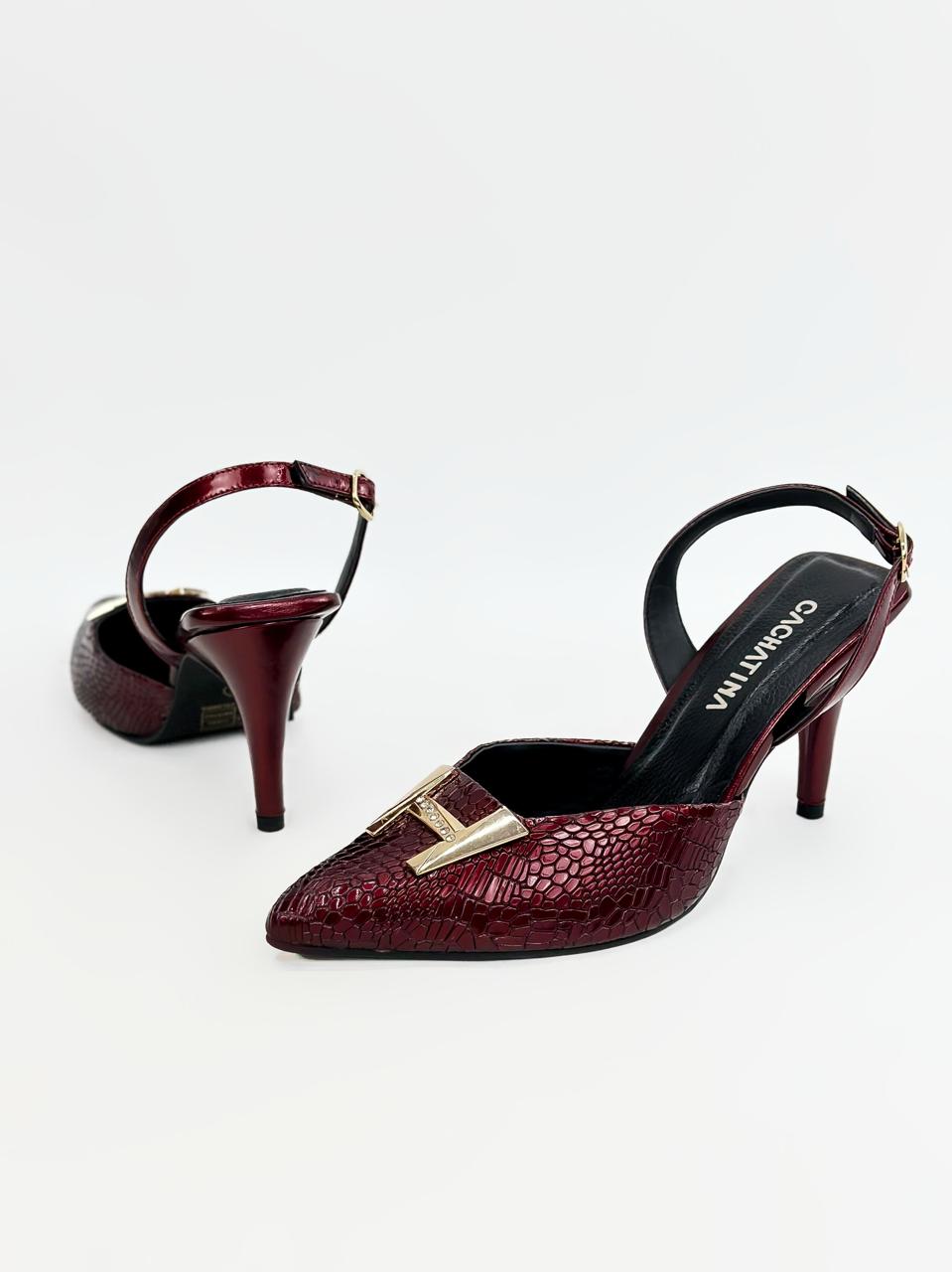 RUBY- BALTIMORE CHAROL VINOTINTO- TACON 7.5 - ESTILETO MUJER - CALZADO CACHATINA
