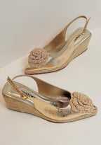 ORABELLA -FOLIA CROQUE ORO - PLATAFORMA MUJER -5.5- CALZADO CACHATINA
