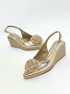 ORABELLA -FOLIA CROQUE ORO - PLATAFORMA MUJER -5.5- CALZADO CACHATINA