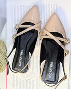 DISCO- CHAROL TAUPE  - TACON 1.5 - BALETA  MUJER - CALZADO CACHATINA