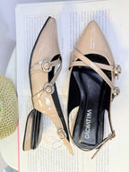 DISCO- CHAROL TAUPE  - TACON 1.5 - BALETA  MUJER - CALZADO CACHATINA