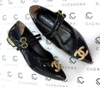 TILLY- CHAROL NEGRO- BALETA - CALZADO CACHATINA