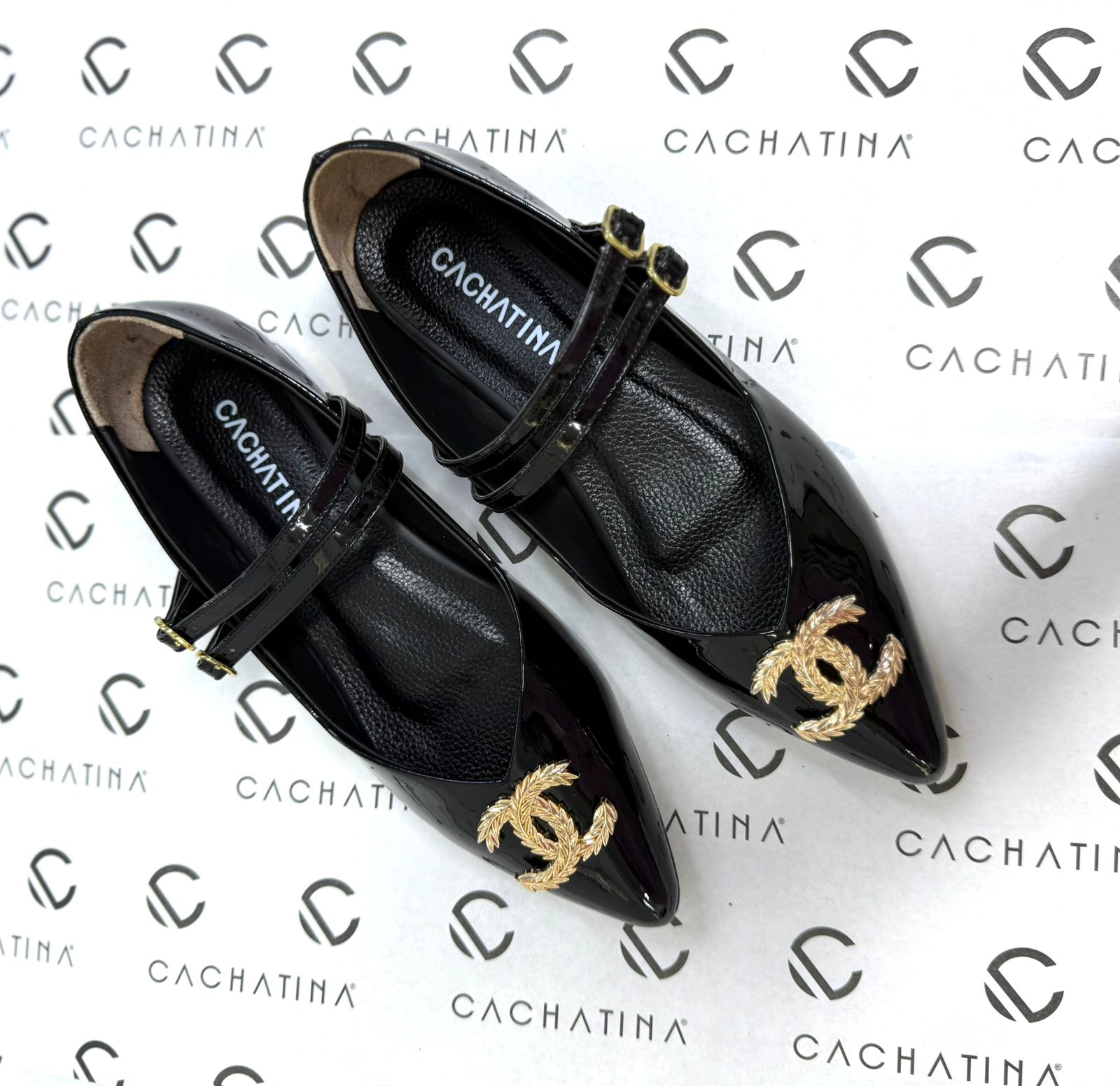 TILLY- CHAROL NEGRO- BALETA - CALZADO CACHATINA