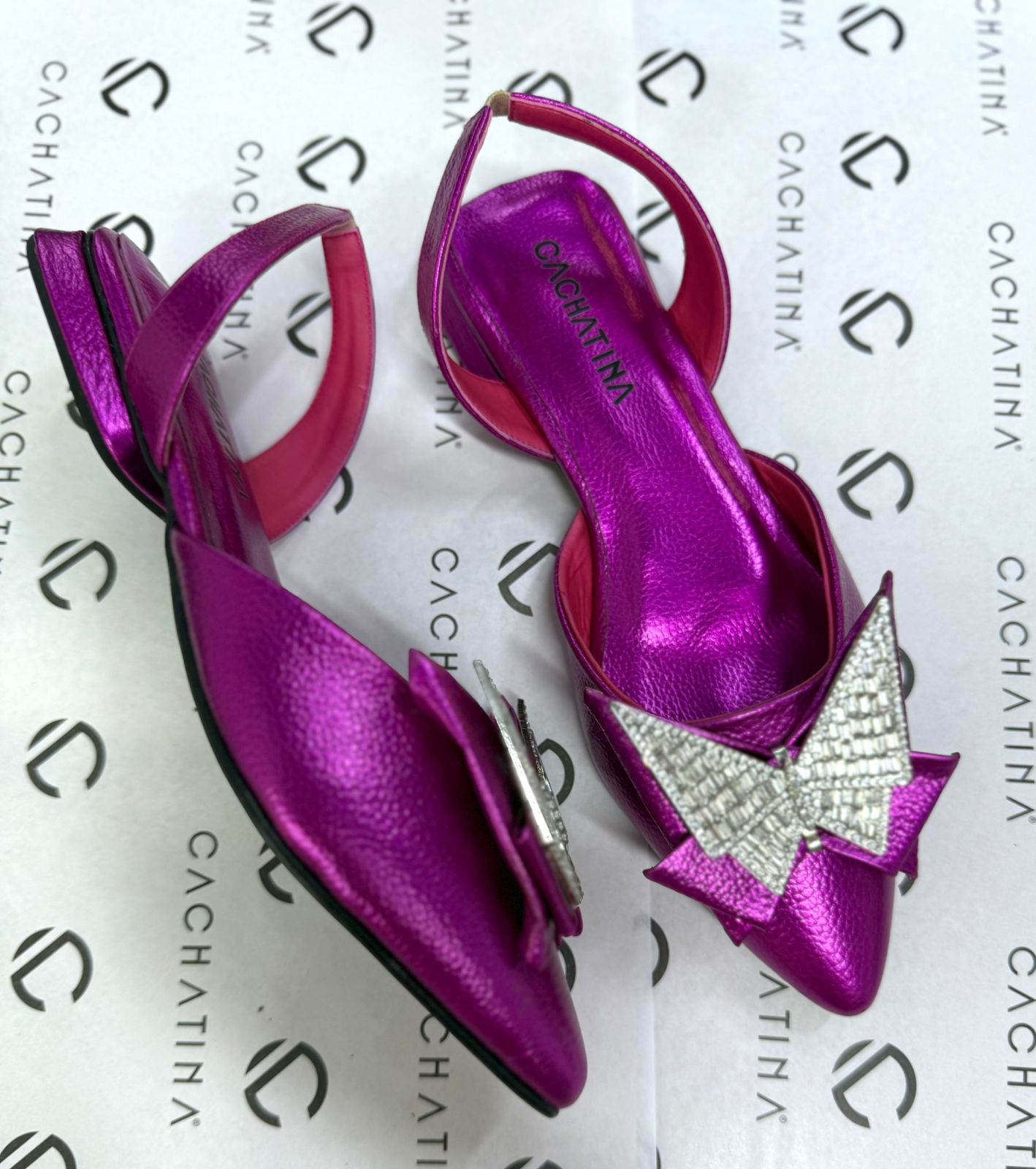 MIRANDA- FUCSIA METALIZADO - BALETA - CALZADO CACHATINA