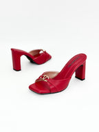 SENDA - BAMBIE ROJO - TACON PALETA - ALTURA 7.5 - CALZADO CACHATINA